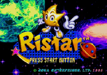 Ristar (USA, Europe) (August 1994) screen shot title